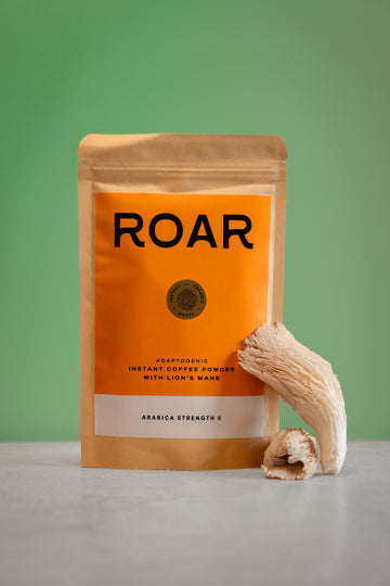 RoarCoffee Adaptogenic Lion's Mane Arabica Instant Coffee Powder